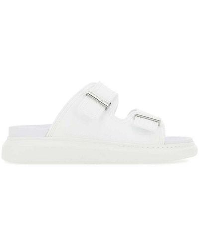 Alexander McQueen Oversized Strapped Sandals - White