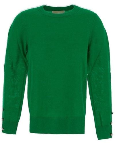 MICHAEL Michael Kors Crewneck Knitted Jumper - Green