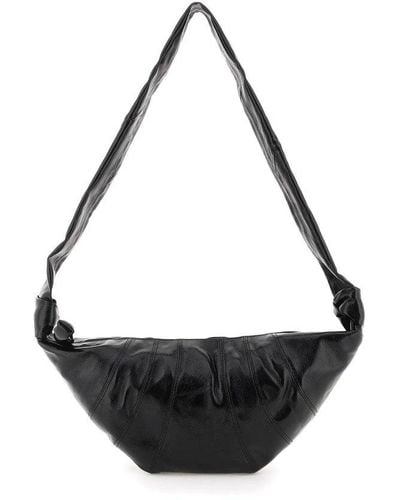 Lemaire Croissant Zip-up Medium Crossbody Bag - Black