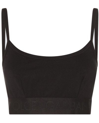 Dolce & Gabbana Black Stretch Top