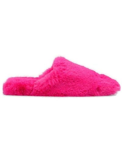 Balenciaga Teddy Slip-on Slides - Pink