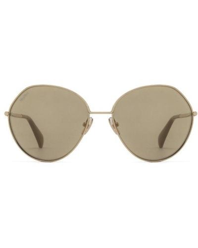 Max Mara Irregular Frame Sunglasses - Metallic