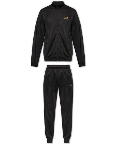 EA7 Sweatshirt & Sweatpants Set - Black