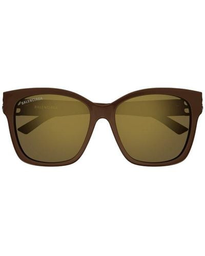 Balenciaga Square Frame Sunglasses - Green
