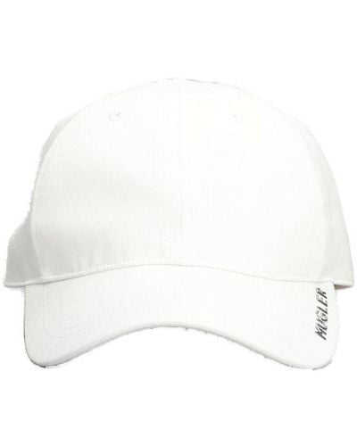 Mugler Logo-lettering Curved Peak Baseball Cap - White