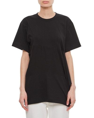 Comme des Garçons Cut-out Detailed Crewneck T-shirt - Black