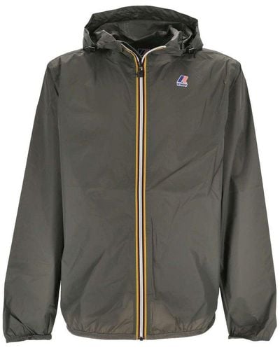 K-Way Zip-up Hooded Jacket - Grey