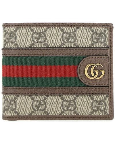 Gucci Wallet for Men | Leather Stripe Bifold Red 365491 | BagBuyBuy