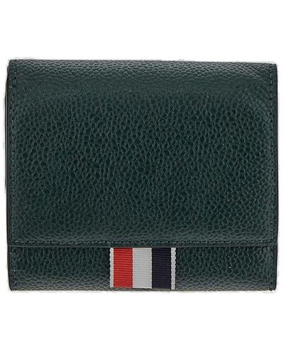 Thom Browne Small Purse With Coin Compartment - Green
