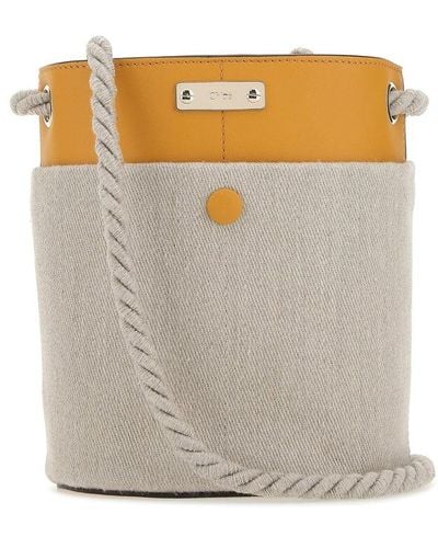 Chloé Small Key Bucket Bag - Gray