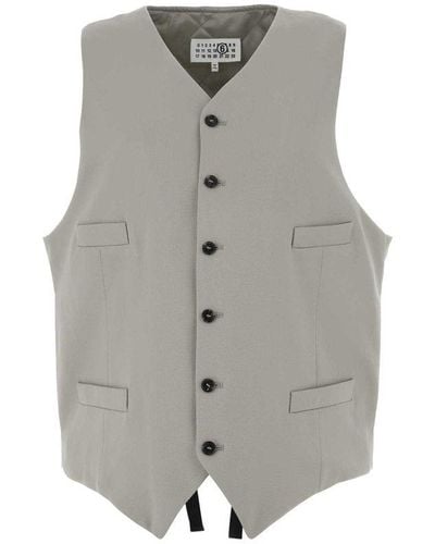 MM6 by Maison Martin Margiela Jackets And Vests - Gray