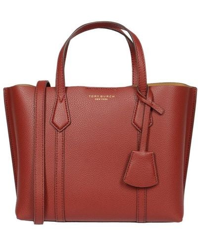Tory Burch Small 'perry' Shopping Bag - Red