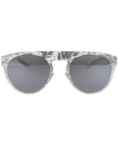 Mykita X Maison Margiela Round Frame Sunglasses - Grey