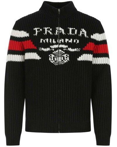 Prada Black Cashmere Cardigan