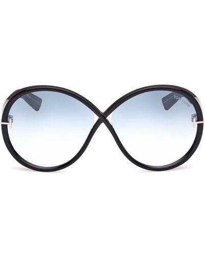 Tom Ford Edie Oversized Sunglasses - Black