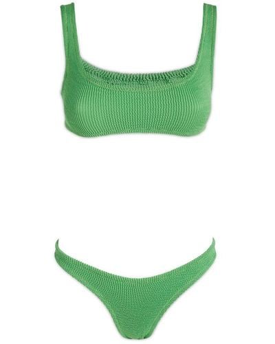 Reina Olga Ginny Scrunch Sleeveless Bikini Set - Green