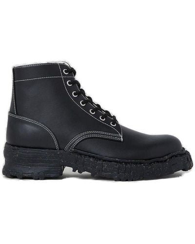 Maison Mihara Yasuhiro Vintage-like Sole Boots - Black