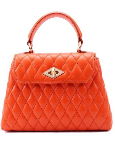 Ballantyne Diamond Quilted Tote Bag - Red