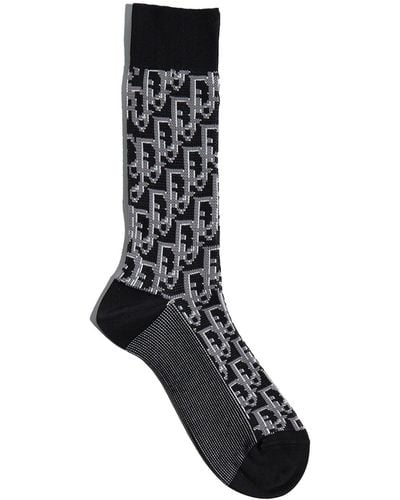 Dior Oblique Intarsia Socks - Black