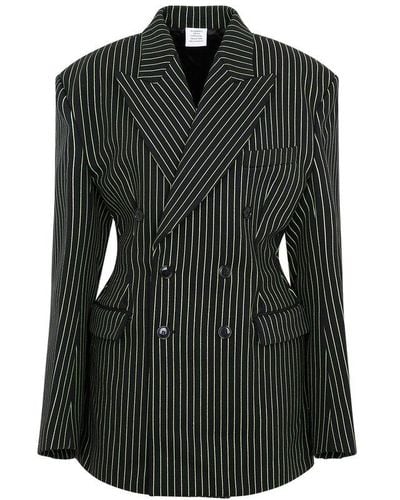 Vetements Double-breasted Blazer Jacket - Black