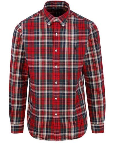 Ralph Lauren Checked-oxford Cotton Shirt - Red