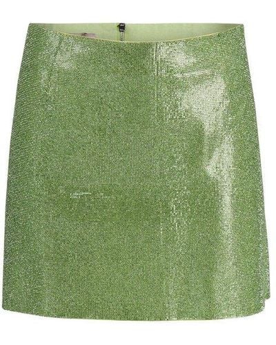 Nue Camille Embellished Mini Skirt - Green