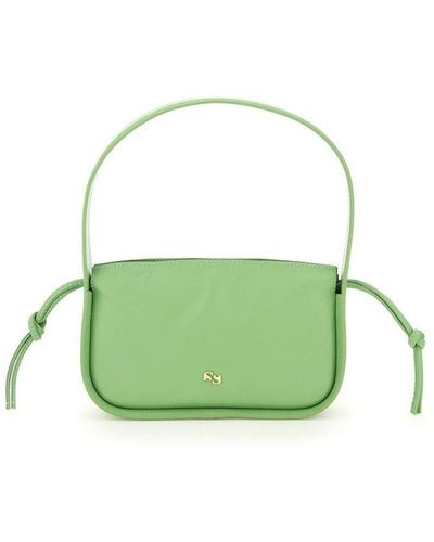 Yuzefi Mini Scrunch Shoulder Bag - Green