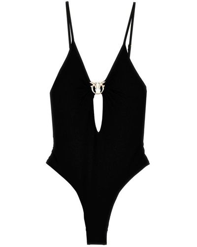 Pinko Asymmetric One-piece Swimsuit - Black