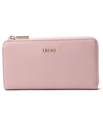Liu Jo Logo-lettering Zipped Wallet - Pink