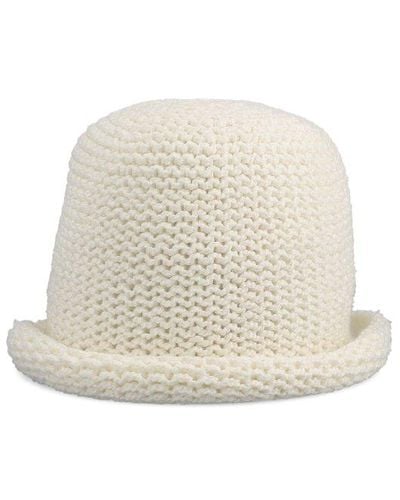 Loro Piana Crochet Knitted Hat - White