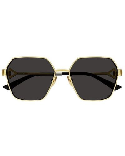 Bottega Veneta Geometric Frame Sunglasses - Black