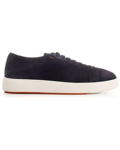 Santoni Cleanic 2 Lace-up Sneaker - Blue