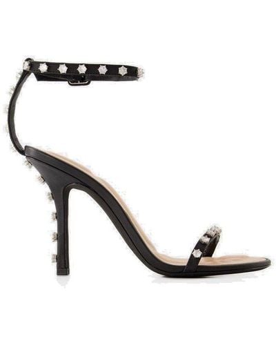 Alexander Wang Nicki Embellished Open Toe Sandals - Black