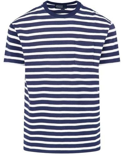 Polo Ralph Lauren Striped Crewneck T-shirt - Blue