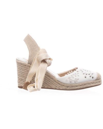 Polo Ralph Lauren Perforated Detail Wedge Sandals - White