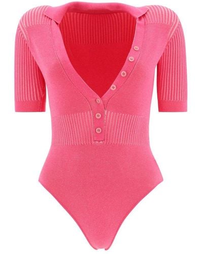 Jacquemus "le Body Yauco" Bodysuit - Pink