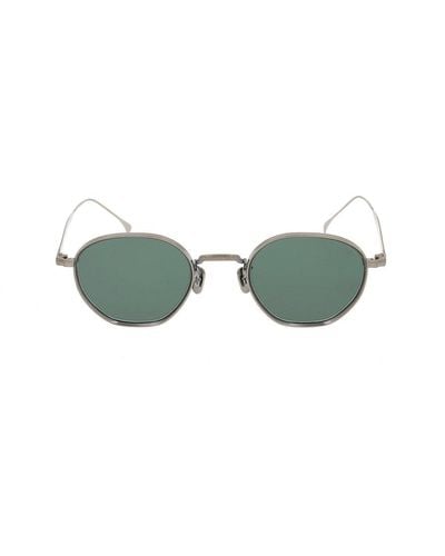 Eyevan 7285 Round Frame Sunglasses - Green