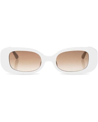 Linda Farrow 'lola' Sunglasses, - White