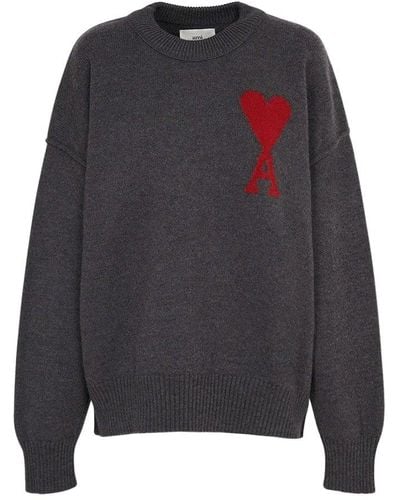 Ami Paris Ami Paris Sweater - Gray
