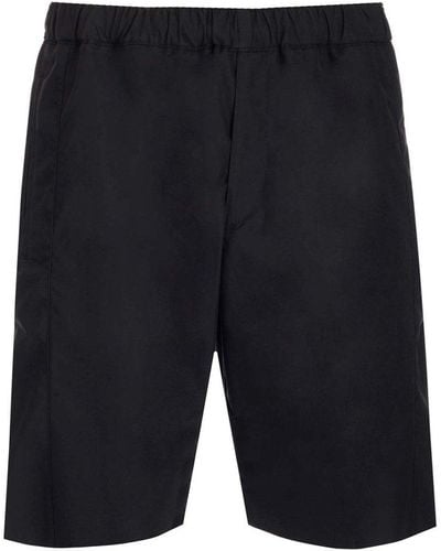 Alexander McQueen Cotton Bermuda Shorts - Black