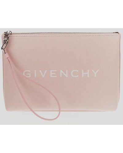 Givenchy Logo Printed Travel Pouch - Pink