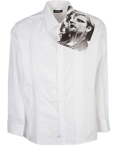 Raf Simons Punk Print Button-up Shirt - White