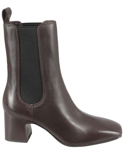 Ash Cher Square Toe Ankle Boots - Brown