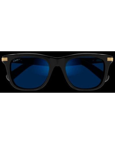 Cartier Transitional Square Frame Sunglasses - Blue