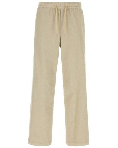 A.P.C. Wide-leg Drawstring Track Trousers - Natural