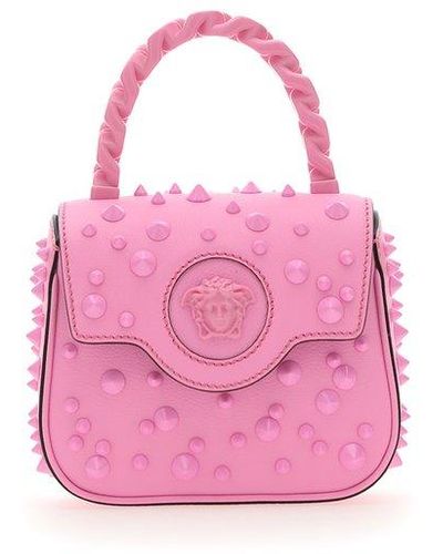 Versace Leather Tote Bag w/ Tags - Pink Totes, Handbags - VES130456
