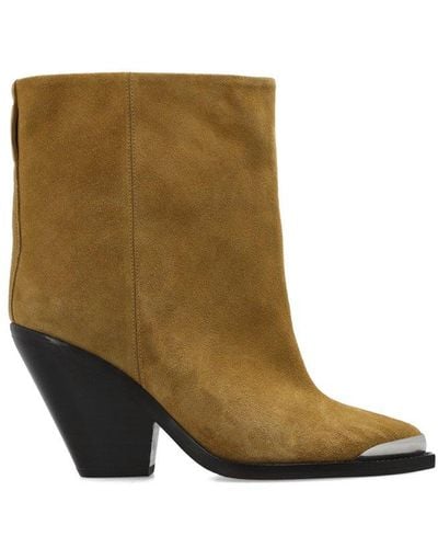 Isabel Marant Pointed Toe Ankle Boots - Brown