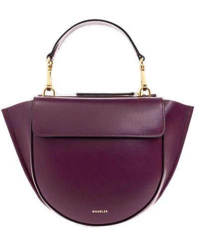 Wandler Hortensia Foldover Top Mini Bag - Purple