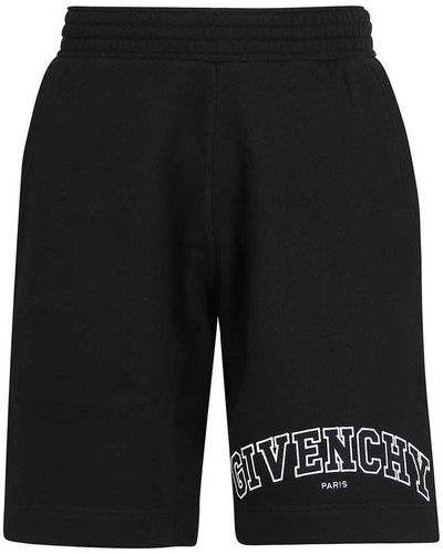 Givenchy Boxy Fit Embroidery Shorts - Black