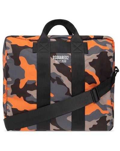 DSquared² Ceresio 9 Camouflage-printed Zipped Duffle Bag - Black